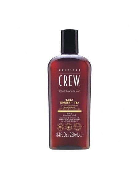 American Crew - 3-in-1 Ginger + Tea - 250ml @ BarberKing.ca