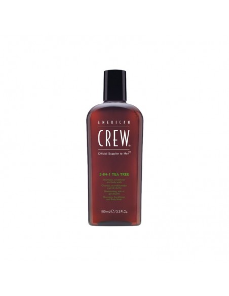 American Crew - 3-IN-1 Tea Tree Shampoo - 100ml @ BarberKing.ca