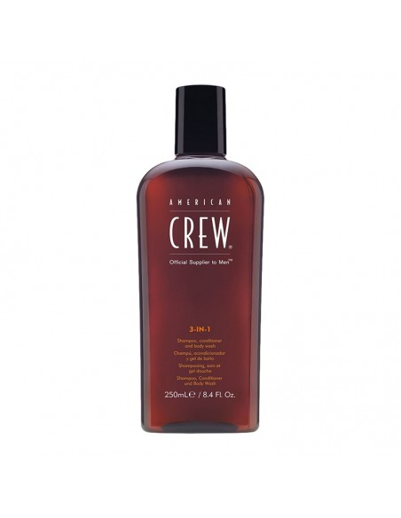 American Crew - 3-IN-1 Shampoo - 250ml @ BarberKing.ca