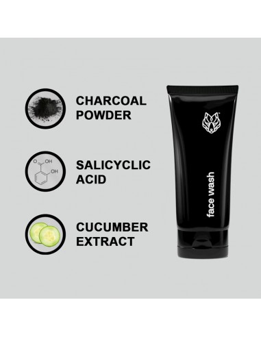 Black Wolf - Charcoal Face Wash - 150ml @ BarberKing.ca