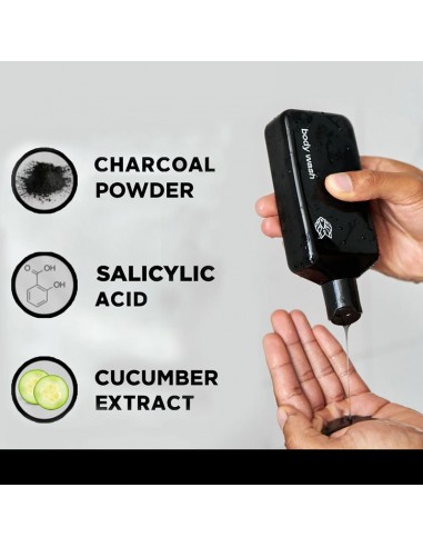 Black Wolf - Charcoal Body Wash - 300ml @ BarberKing.ca