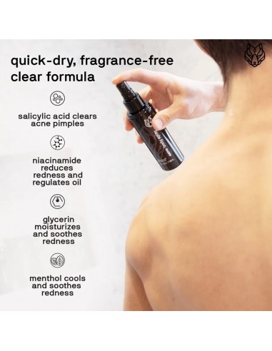 Black Wolf - Acne Body Spray - 118ml @ BarberKing.ca