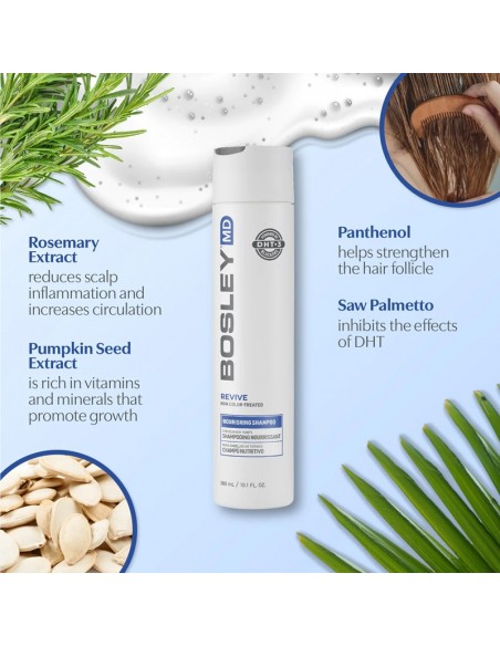 BosleyMD BosRevive - Non-Color Treated Hair Nourishing Shampoo - 1000ml @ BarberKing.ca