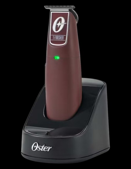 Oster Trimmer - Cordless T-Finisher T-Blade Burgundy @ BarberKing.ca