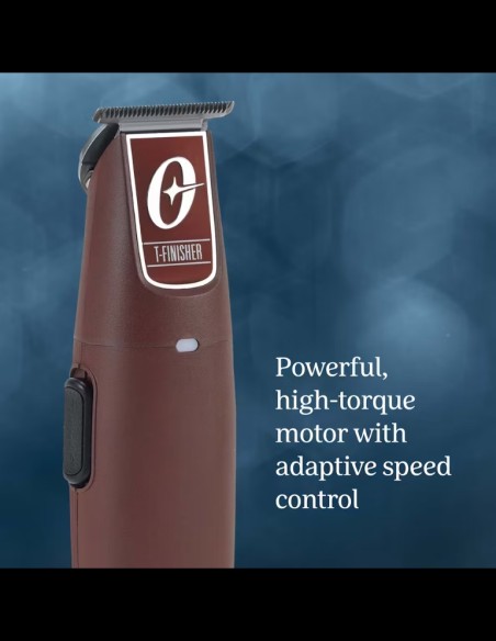 Oster Trimmer - Cordless T-Finisher T-Blade Burgundy @ BarberKing.ca