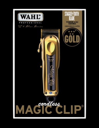 Wahl Clipper - 5 Star Cordless Magic Clip Gold @ BarberKing.ca