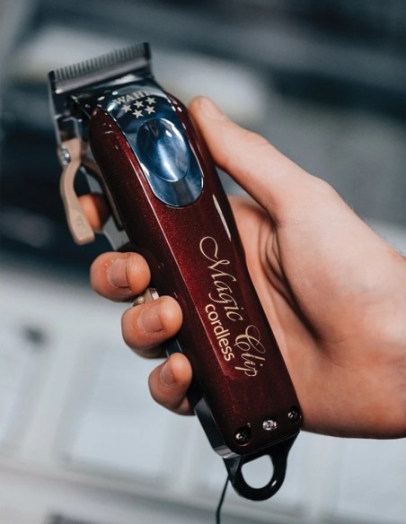 Wahl Clipper - 5 Star Cordless Magic Clip Red @ BarberKing.ca