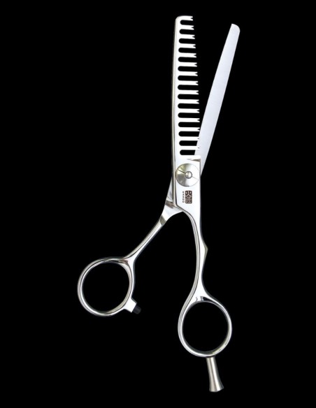 Kasho Texturizer - Geen Series 15 Tooth Semi-Offset 5.5 @ BarberKing.ca