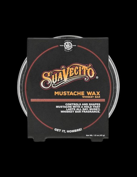 Suavecito - Moustache Wax Whiskey Bar - 43g @ BarberKing.ca