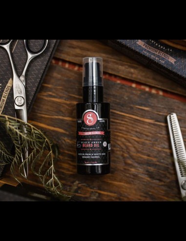 Suavecito - Premium Blends Beard Oil Black Amber - 30ml @ BarberKing.ca