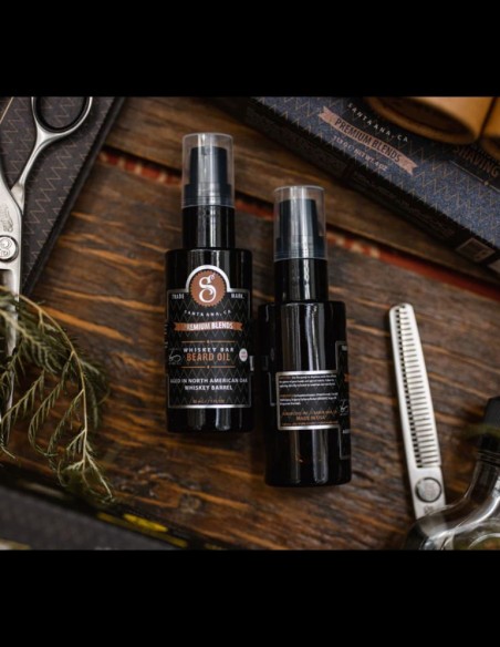 Suavecito - Premium Blends Beard Oil Whiskey Bar - 30ml @ BarberKing.ca