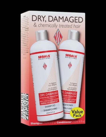 Segals - Dry Damaged & Chemically Treated Hair - 250ml Duo @ BarberKing.ca