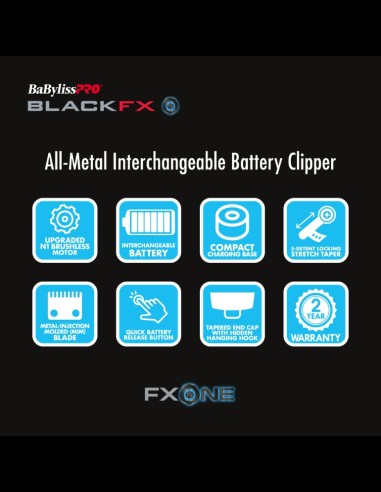 BaBylissPRO - FXOne BlackFX Clipper @ BarberKing.ca