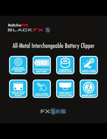 BaBylissPRO - FXOne BlackFX Clipper @ BarberKing.ca