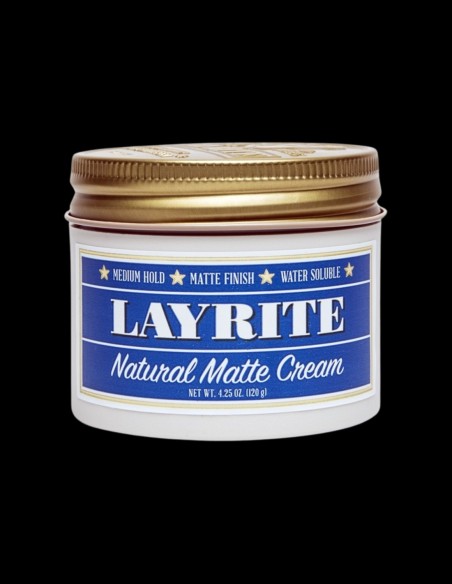 Layrite - Natural Matte Cream - 120g @ BarberKing.ca