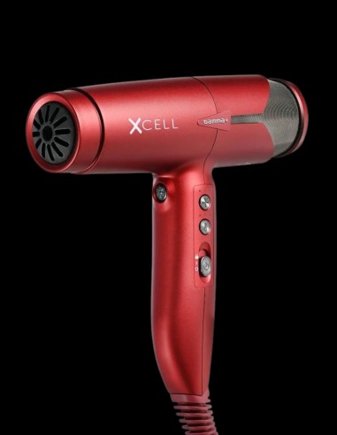 Gamma+ - Xcell Hair Dryer Red @ BarberKing.ca