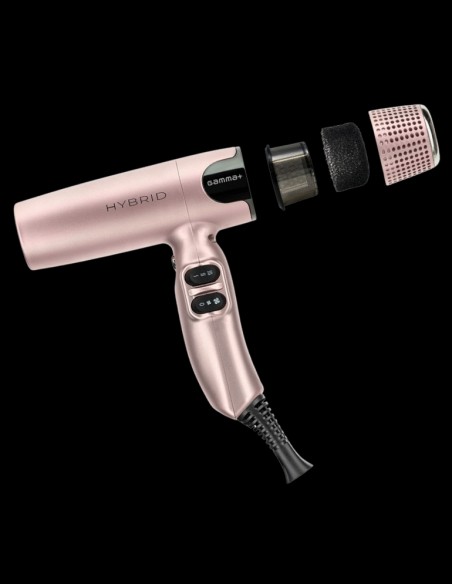 Gamma+ - Hybrid Hair Dryer Rose Gold @ BarberKing.ca