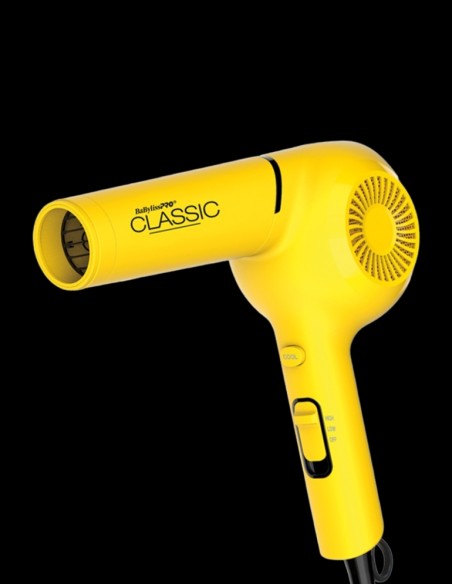 BabylissPRO Hairdryer - Ionic Pistol-Grip Yellow @ BarberKing.ca