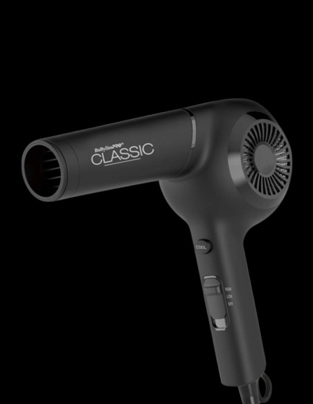 BabylissPRO Hairdryer - Ionic Pistol-Grip Black @ BarberKing.ca
