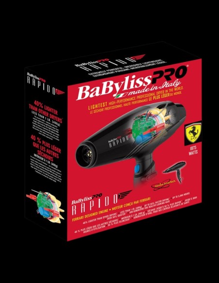 BabylissPRO Hairdryer - Rapido High Performance @ BarberKing.ca