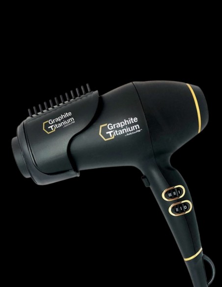 BabylissPRO Hairdryer - Graphite + Titanium Ionic @ BarberKing.ca