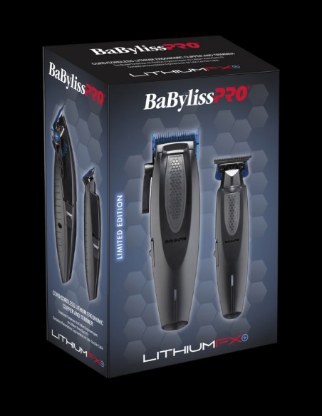 BaBylissPRO - LithiumFX+ Ergonomic Clipper & Trimmer Set @ BarberKing.ca