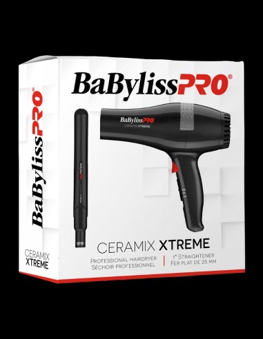 BaBylissPRO - Ceramix Xtreme Hairdryer & Flat Iron Duo @ BarberKing.ca
