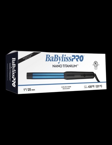 BaBylissPRO - Nano Titanium Curling Wand 1In (Midnight Blue) @ BarberKing.ca