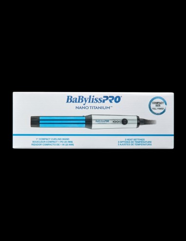 BaBylissPRO - Nano Titanium Compact Curling Wand 1In @ BarberKing.ca