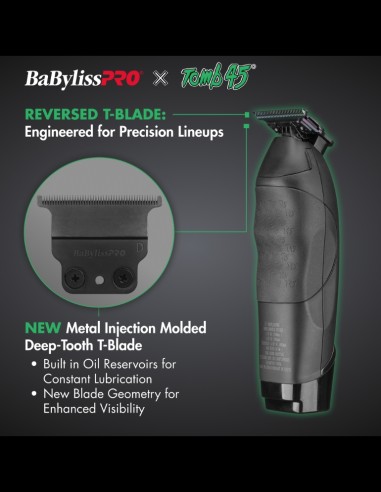 BaBylissPRO - Tomb45® Wireless-Charging Trimmer @ BarberKing.ca