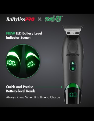 BaBylissPRO - Tomb45® Wireless-Charging Trimmer @ BarberKing.ca