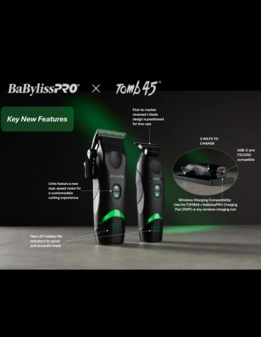 BaBylissPRO - Tomb45® Wireless Power Tools Set @ BarberKing.ca
