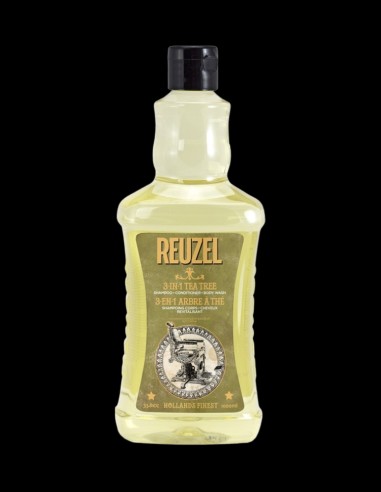 Reuzel - 3-In-1 Tea Tree Shampoo, Conditioner & Bodywash - 1000ml @ BarberKing.ca