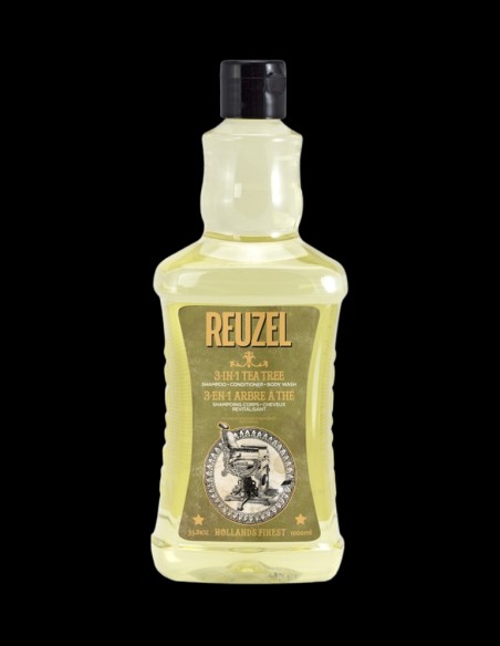 Reuzel - 3-In-1 Tea Tree Shampoo, Conditioner & Bodywash - 1000ml @ BarberKing.ca