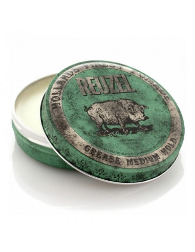 Reuzel - Green Pomade Grease - 113g @ BarberKing.ca