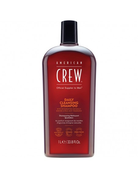 American Crew - Daily Cleansing Shampoo - 1000ml @ BarberKing.ca