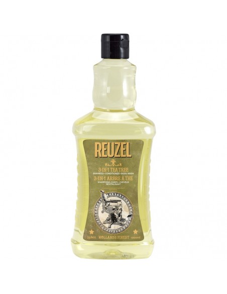 Reuzel - 3-In-1 Tea Tree Shampoo, Conditioner & Bodywash - 1000ml @ BarberKing.ca