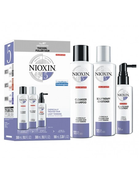 Nioxin System 5 Kit - Bleached/Chemically Treated Hair with Light Thinning @ BarberKing.ca