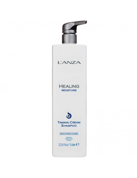 LANZA Healing Moisture - Tamanu Cream Shampoo - 1000ml @ BarberKing.ca