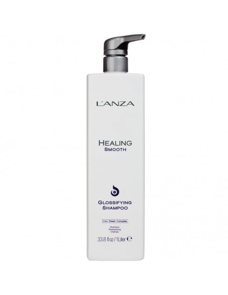 LANZA Healing Smooth - Glossifying Shampoo - 1000ml @ BarberKing.ca