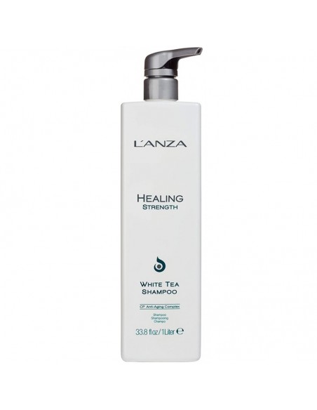 LANZA Healing Strength - White Tea Shampoo - 1000ml @ BarberKing.ca