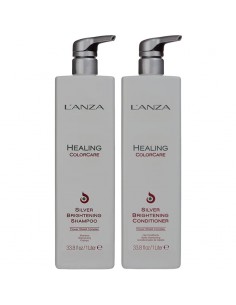 LANZA Healing Colorcare Silver Brightening Litre Duo
