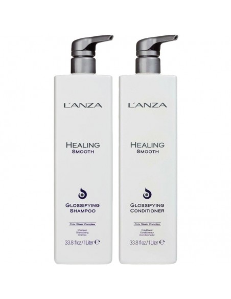 LANZA Healing Smooth - Glossifying Duo - 1000ml @ BarberKing.ca