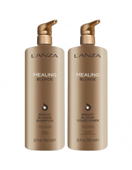 LANZA Healing Blonde - Bright Blonde Duo - 950ml @ BarberKing.ca