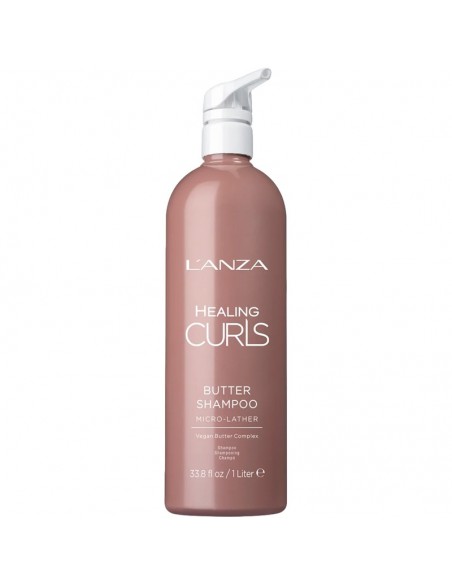 LANZA Healing Curls - Butter Shampoo - 1000ml @ BarberKing.ca