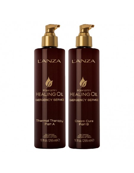 LANZA Keratin Healing Oil - Emergency Service Thermal Therapy Part A & B @ BarberKing.ca